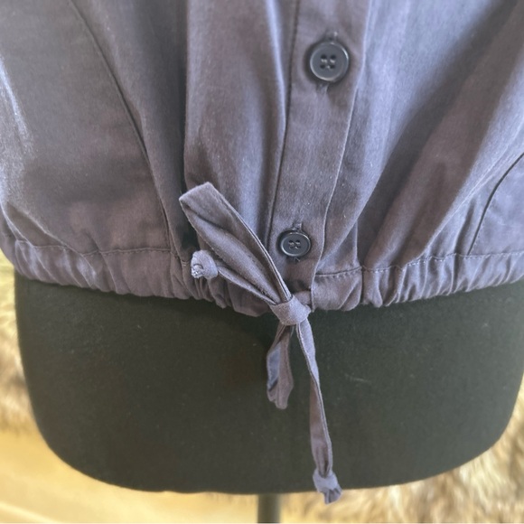 NWT Love Benito 100% Cotton Navy Top - Picture 4 of 6